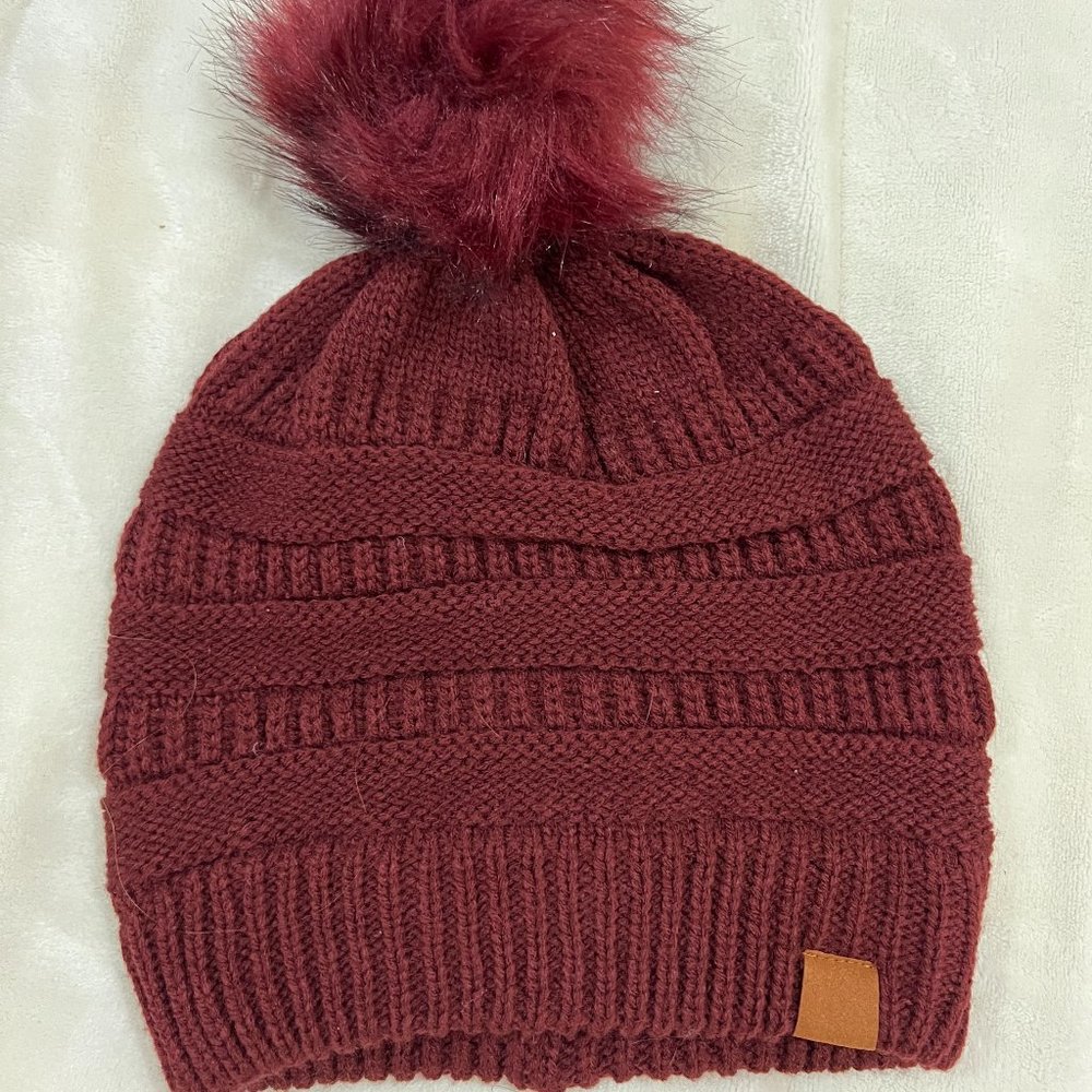 Beanie with pom pom